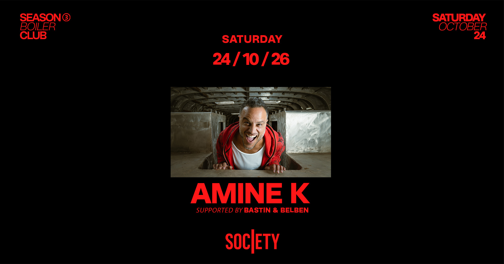 Society with Amine K