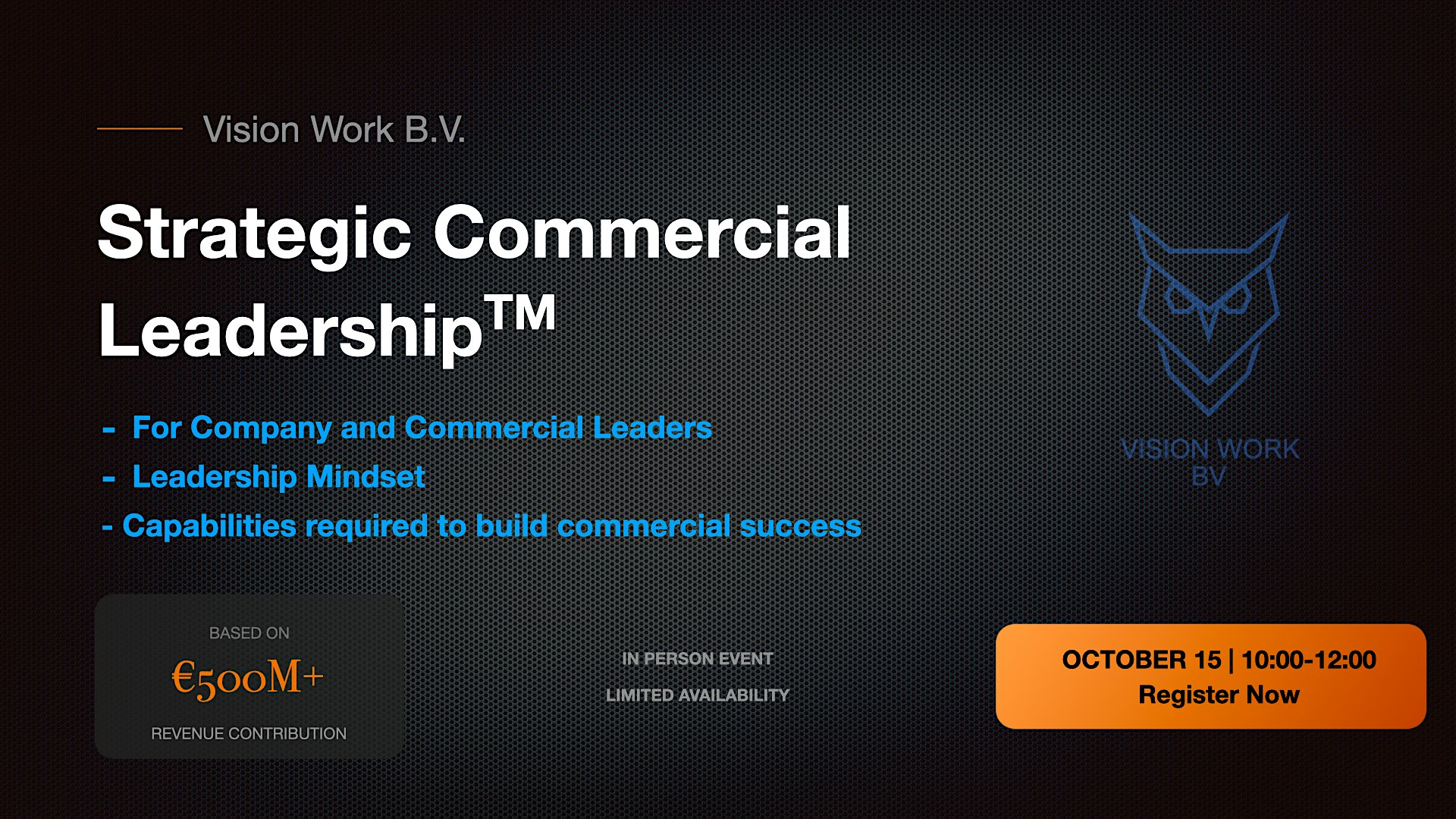 Strategic Commercial Leadership (SCL)