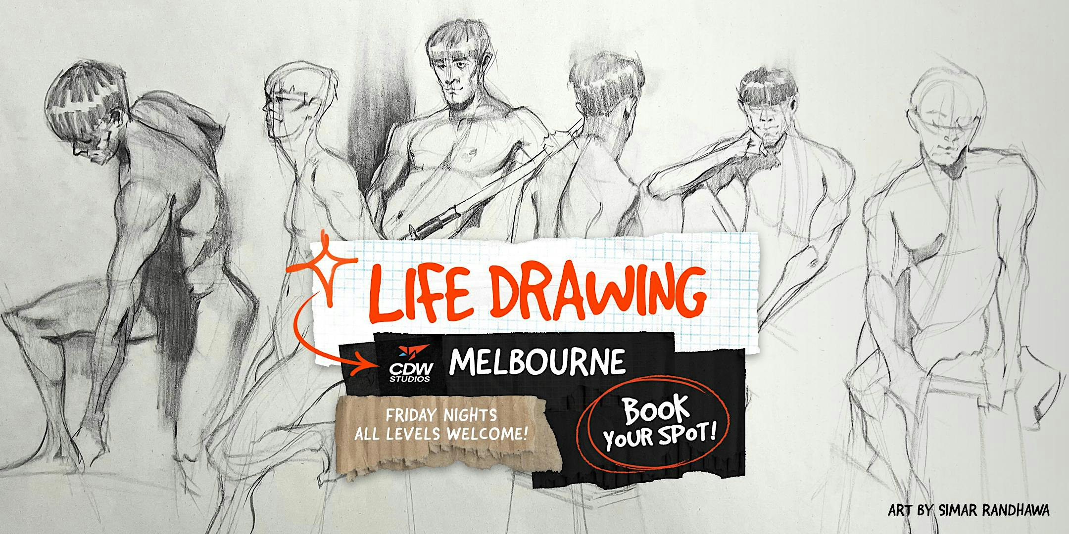 Open Friday Night Life Drawing - MELBOURNE (Multiple dates)