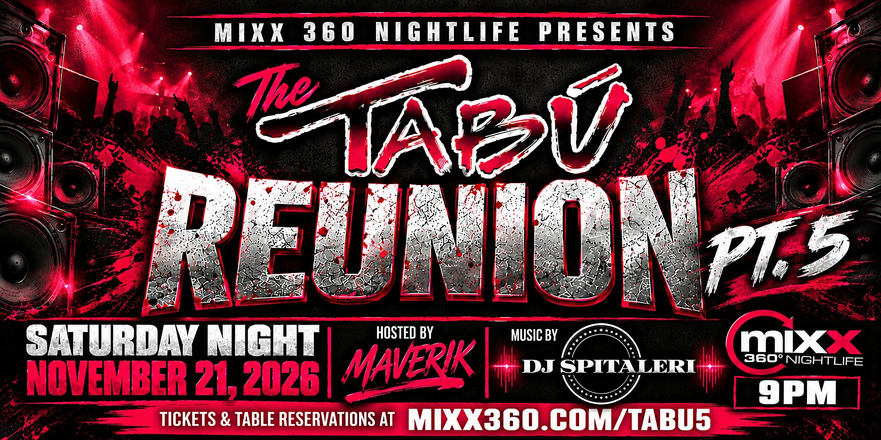 TABÚ REUNION PT. 5  Mixx 360 Nightlife