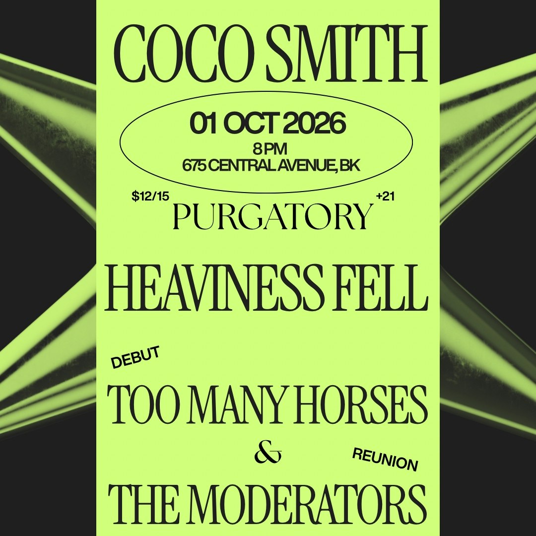 Coco Smith, Heaviness Fell, Too Many Horses, and The Moderators