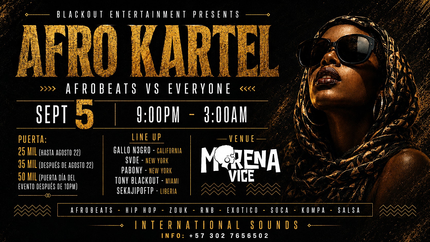 AFRO KARTEL - PROVENZA: AFROBEATS - HIPHOP - AMAPIANO - DANCEHALL - RNB