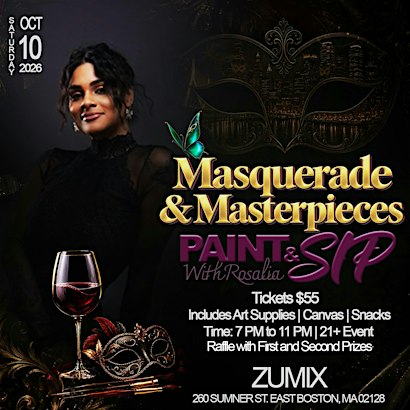 Masquerade & Masterpieces Paint & Sip with Rosalia