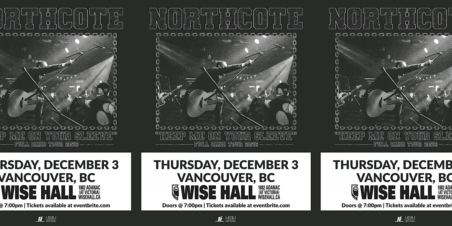 NORTHCOTE AT THE WISE HALL (Full Band Show)