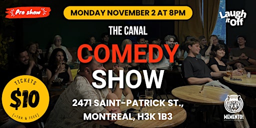 The Canal Comedy Show in Montreal | MONDAY Pro Stand-Up Comedy, November 2