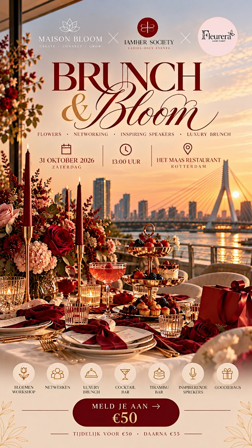 Luxery brunch & bloom workshop
