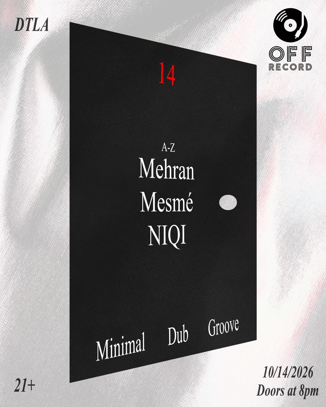 Off Record presents 14th Door