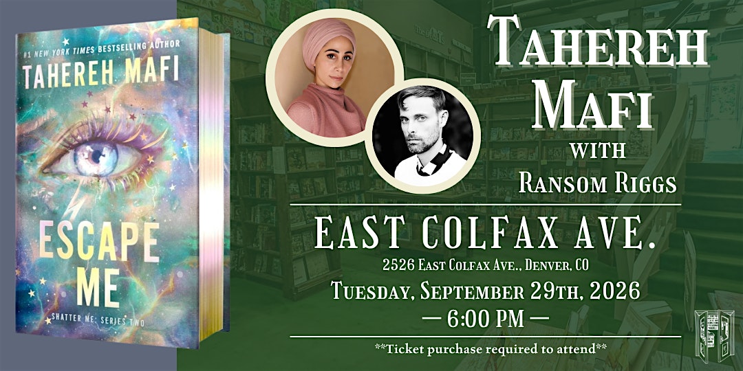 Tahereh Mafi with Ransom Riggs Live at Tattered Cover Colfax