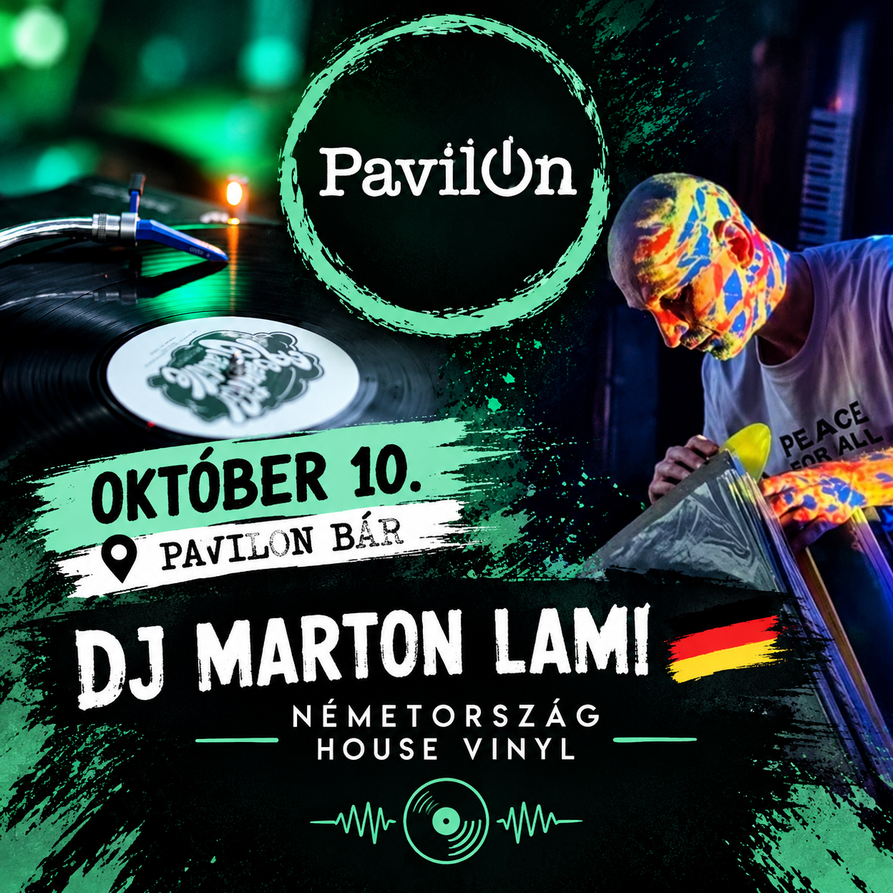 Vinyl set at Pavilon Bar