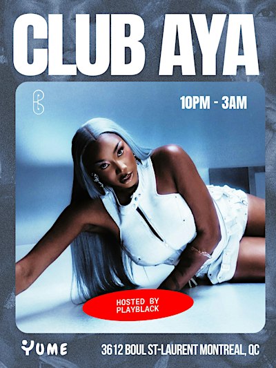 CLUB AYA - SOIRÉE 100% AYA NAKAMURA