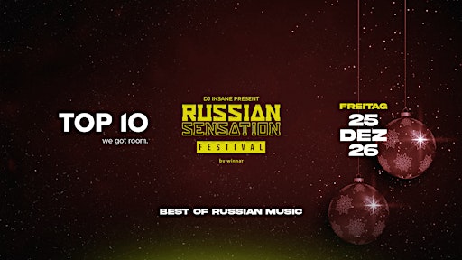 Russian Sensation Festival x SINGEN
