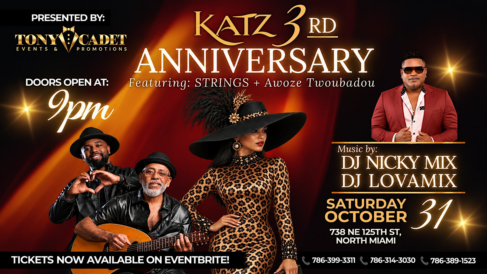 KATZ 3rd Anniversary Celebration | Strings + Awoze Troubadour & DJs