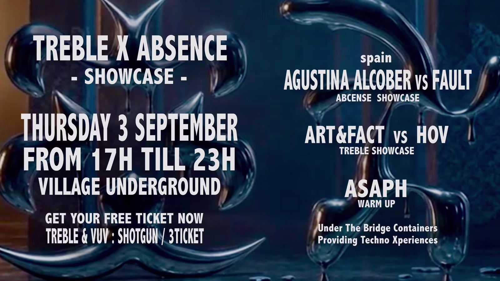 Treble X Absence Techno Showcase