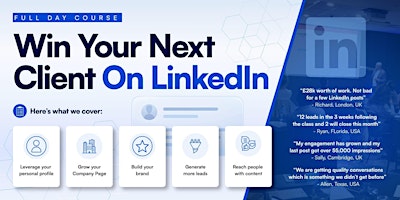 Win Clients on LinkedIn - Full Day Course - LONDON Social Selling Training