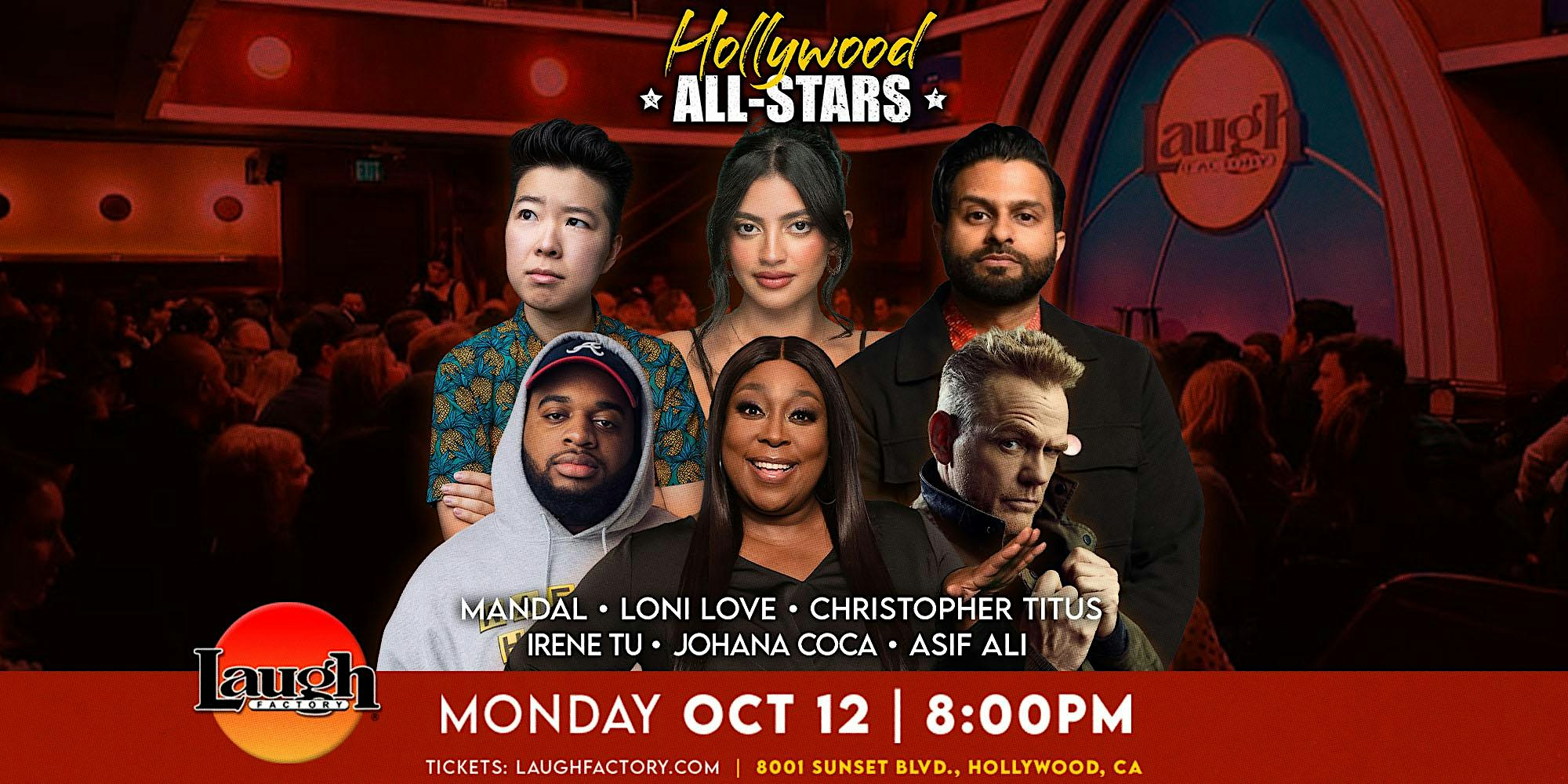 Monday All-Star Comedy 8:00PM