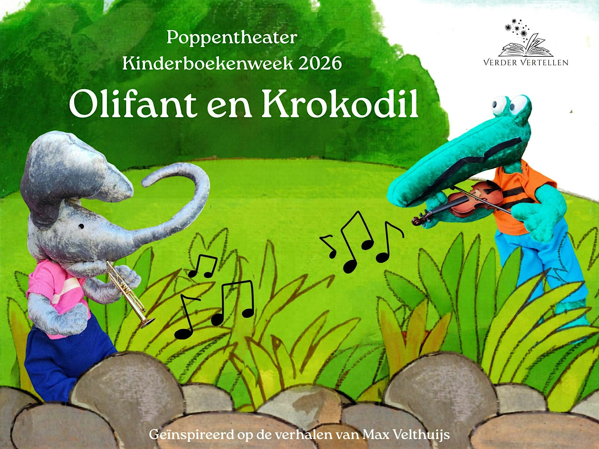 Poppenvoorstelling: Olifant en Krokodil (3-7 jaar)