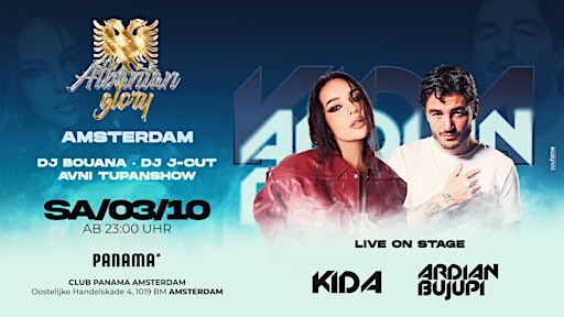 03.10.26 ★ KIDA & ARDIAN BUJUPI LIVE ON STAGE ★ CLUB PANAMA AMSTERDAM ★ TUP