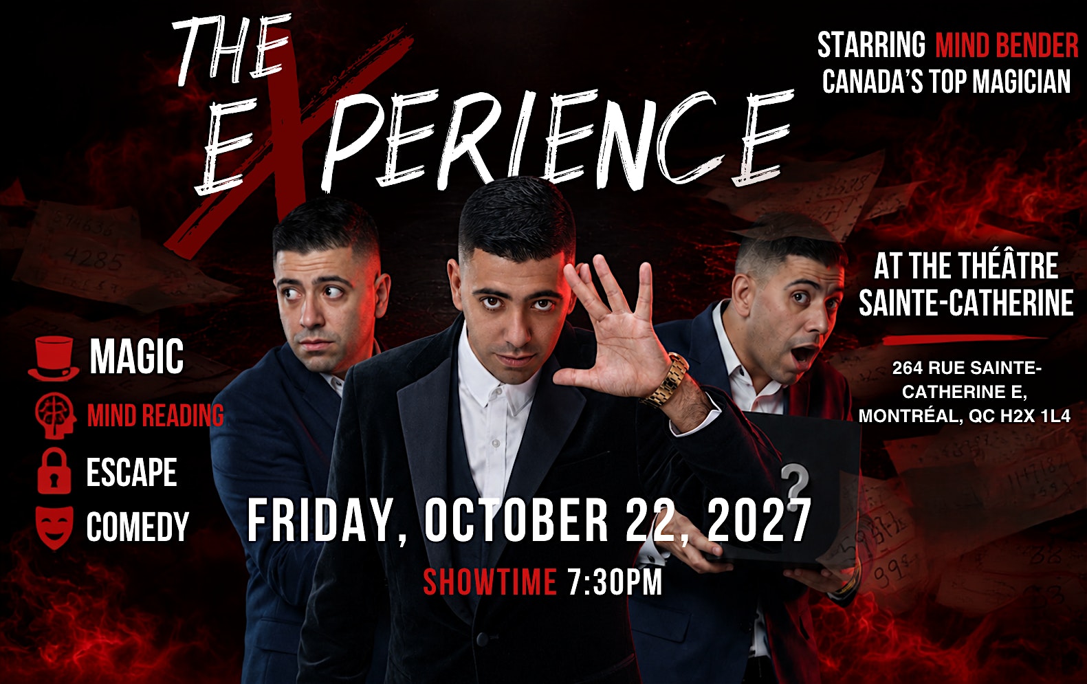 THE EXPERIENCE: MAGIC & MIND-READING SHOW – MONTREAL