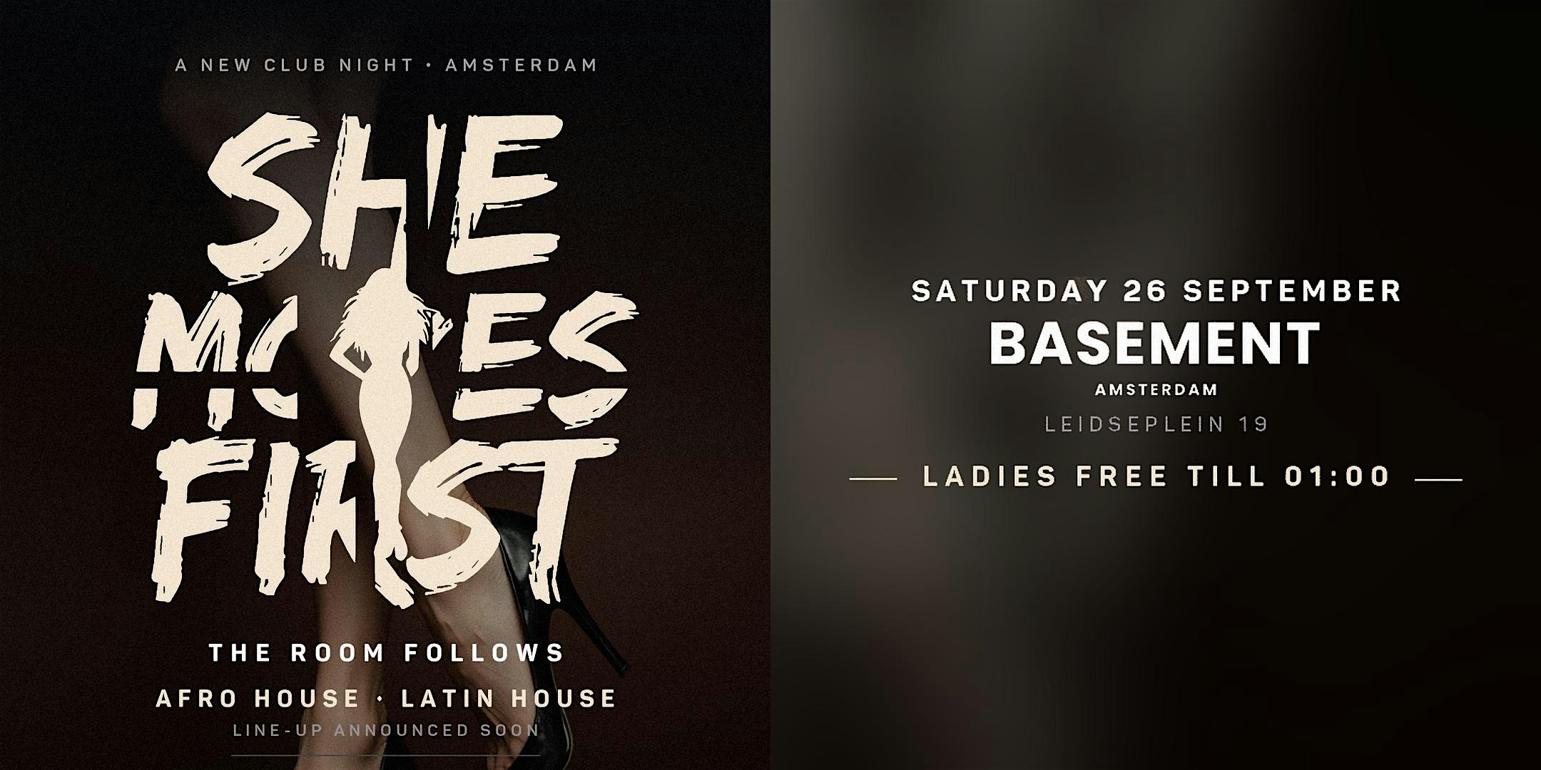 SHE MOVES FIRST — Afro House · Latin House | Basement Amsterdam