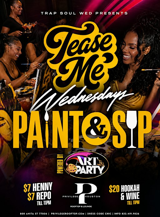 Tease me Wednesday Paint & Sip