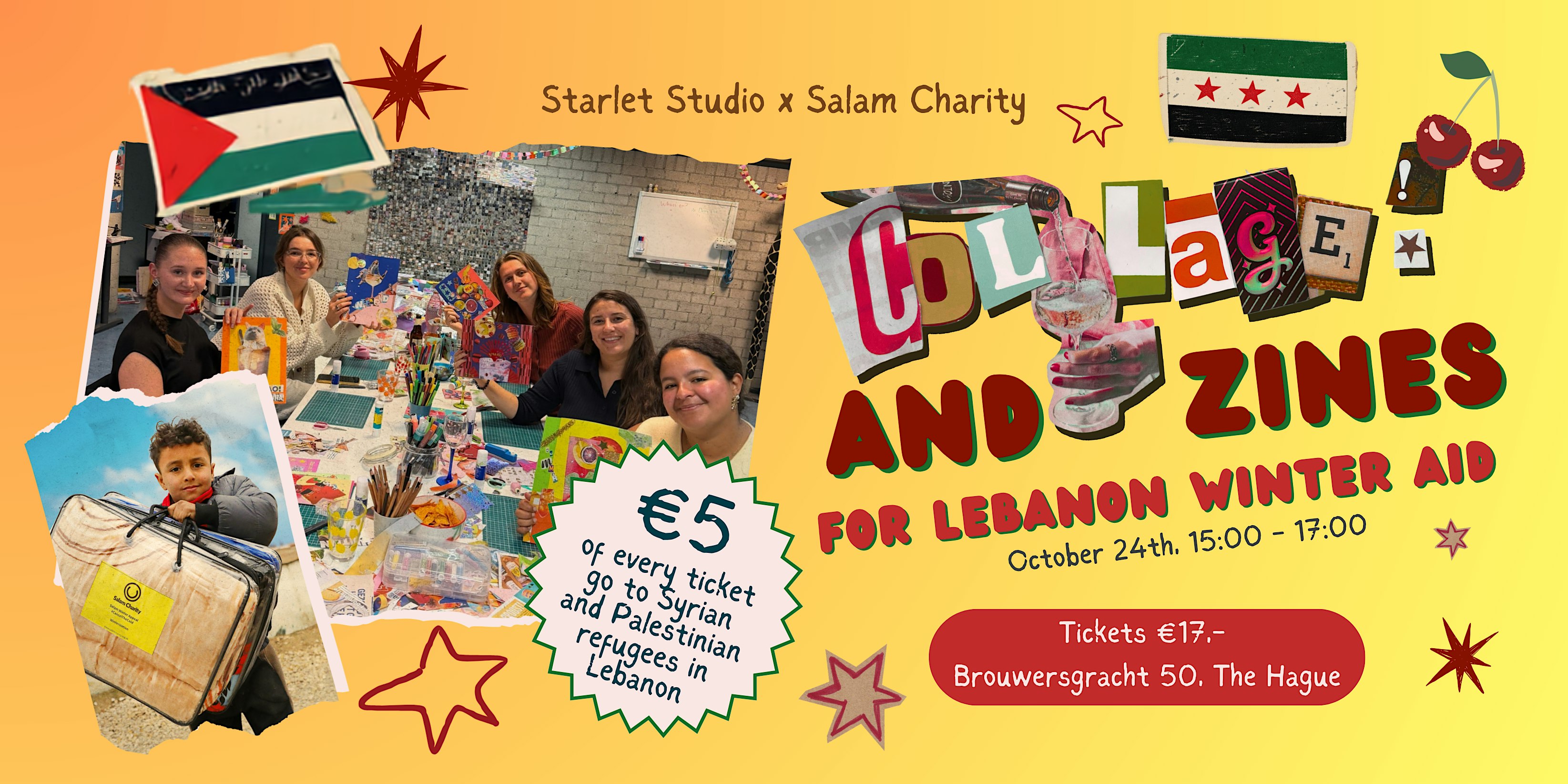 Collages and Zines for Lebanon Winter Aid - Starlet Studio x Salam Charity