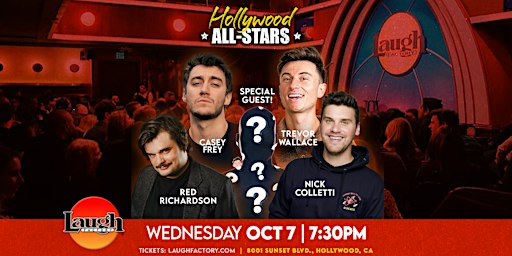 Wednesday All-Star Comedy 7:30 PM