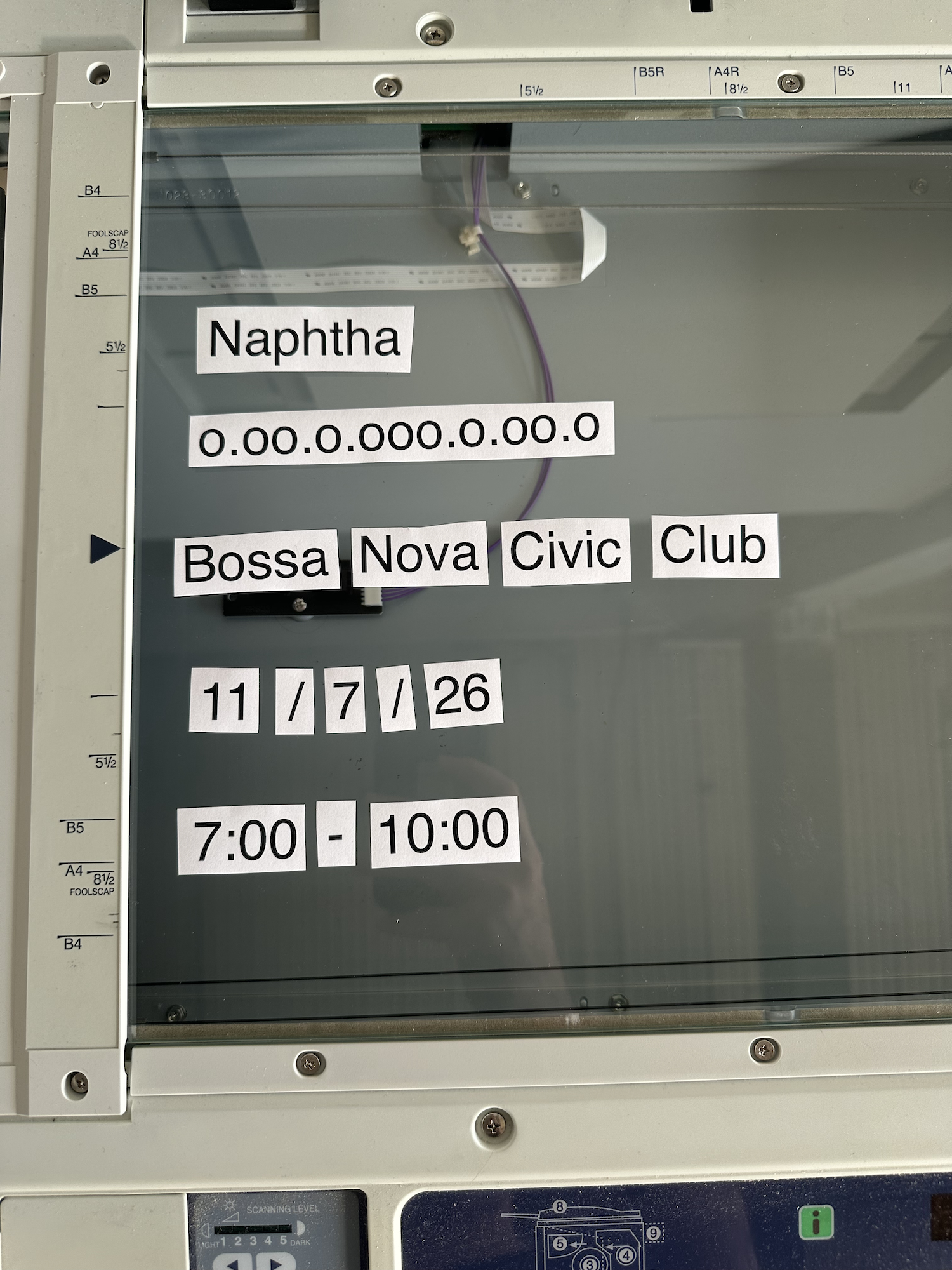 Happy Hour: o.oo.o.ooo.o.oo.o + Naphtha