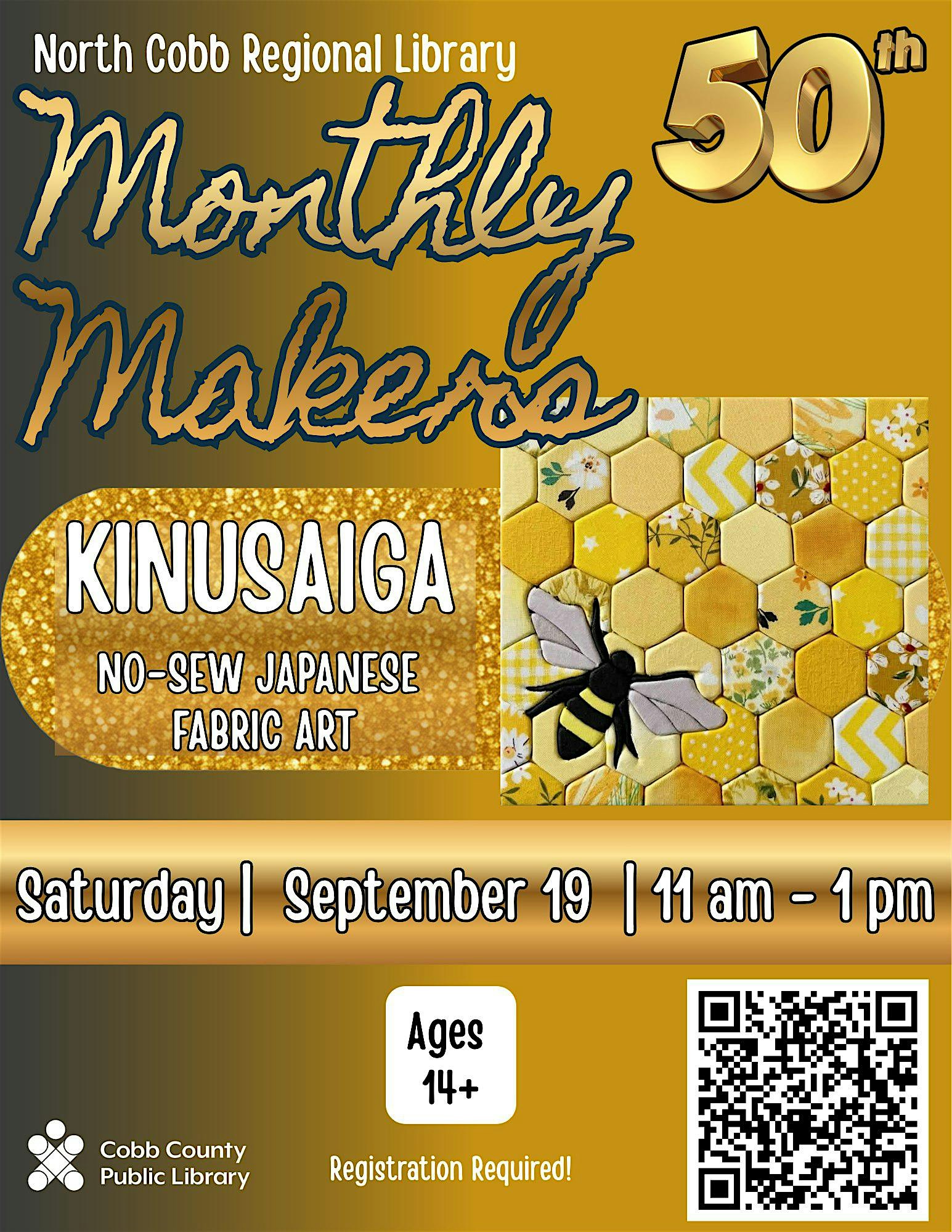 Monthly Makers - Kinusaiga: Japanese No-sew Fabric Art