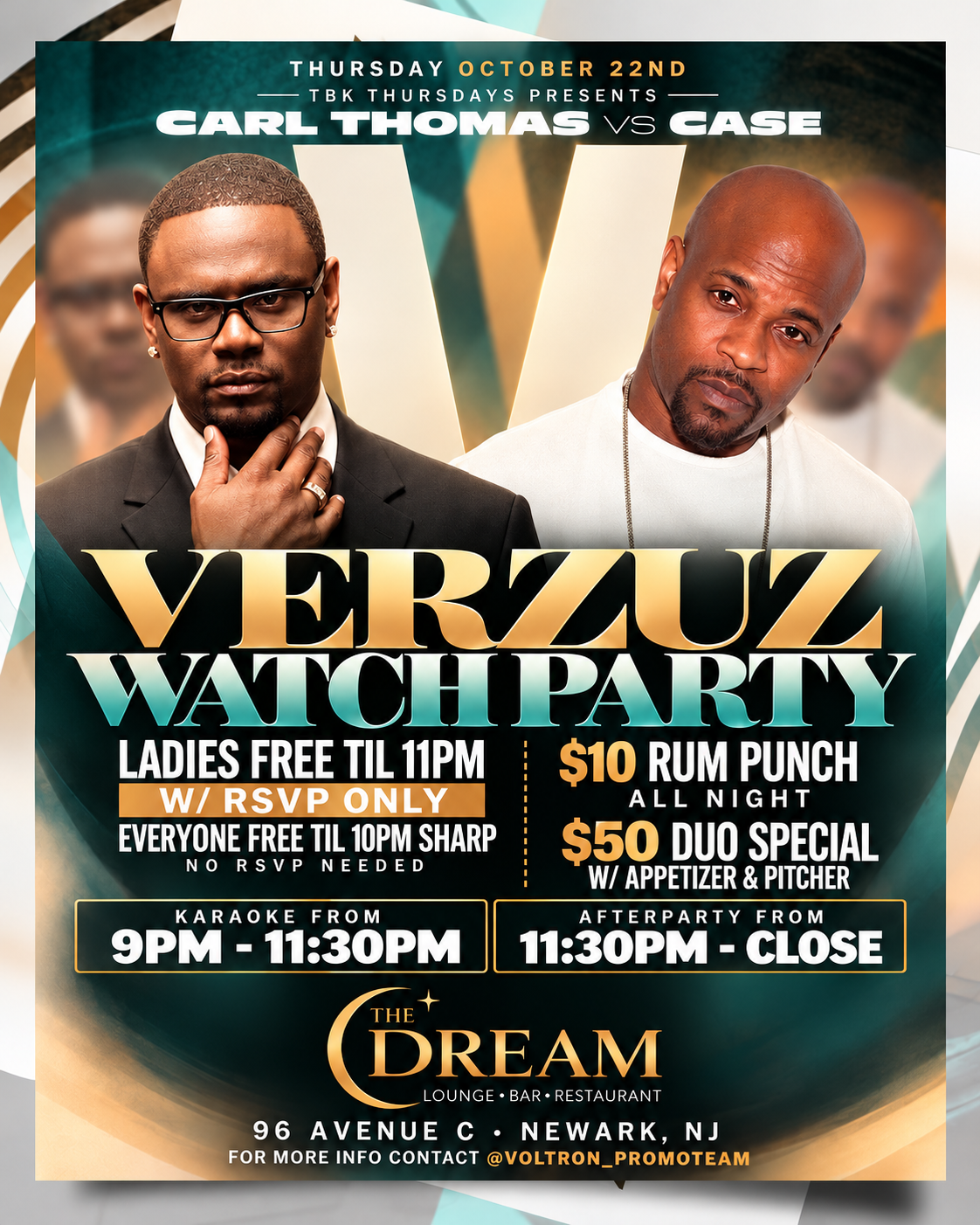 CARL THOMAS VS CASE VERZUZ WATCH PARTY / LADIES LOVE KARAOKE
