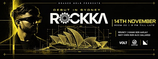 VOLT by BOUNCE pres. ROCKKA Debut in SYDNEY