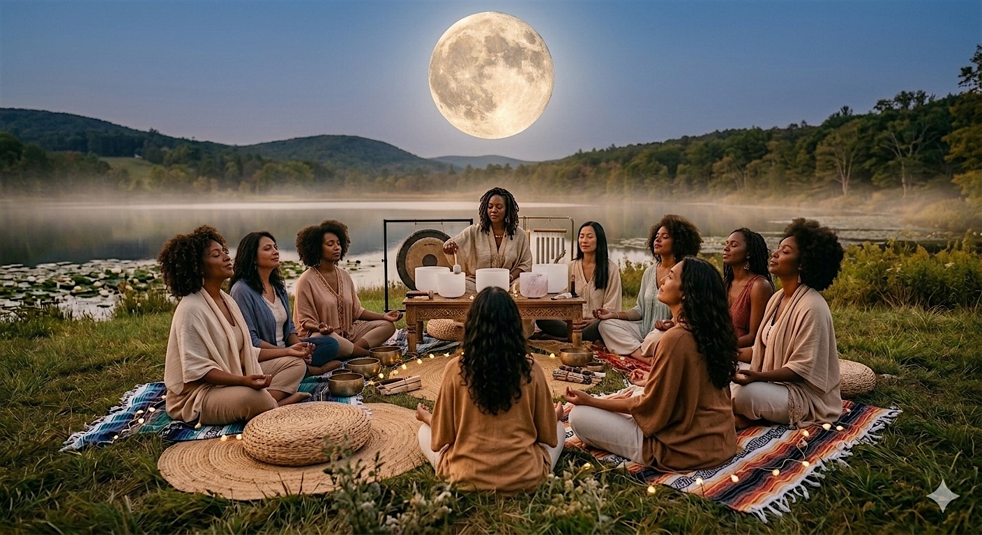 Energetic Moon Circle + Reiki Activated Healing Sound Bath Immersion