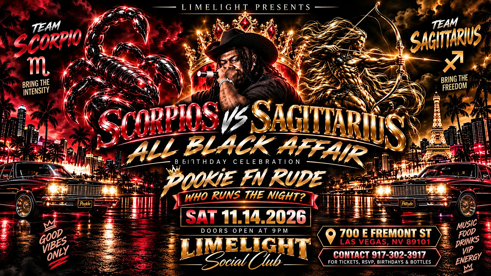 SCORPIOS vs SAGITTARIUS ALL BLACK AFFAIR