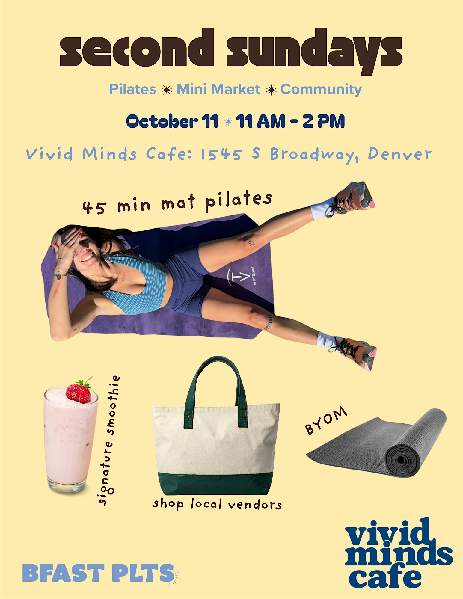Second Sundays: Pilates & Mini Market
