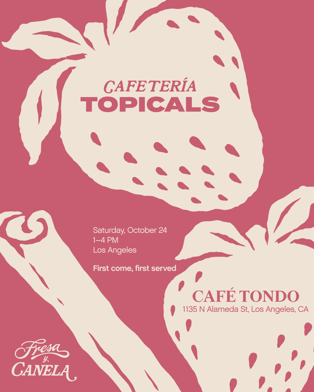 Topicals Fresa y Canela Launch 