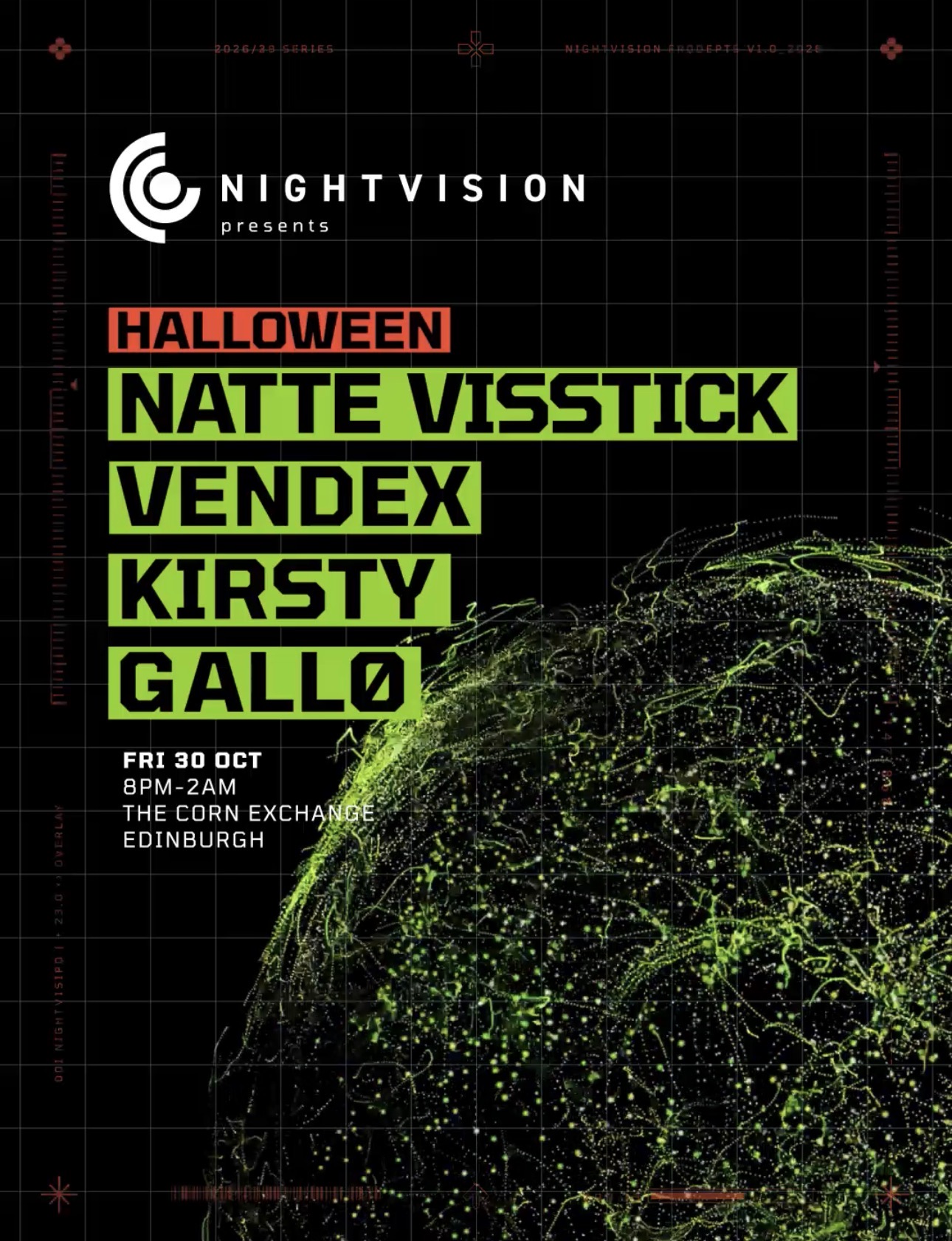 Nightvision Halloween: Natte Visstick, Vendex, KIRSTY & GALLØ
