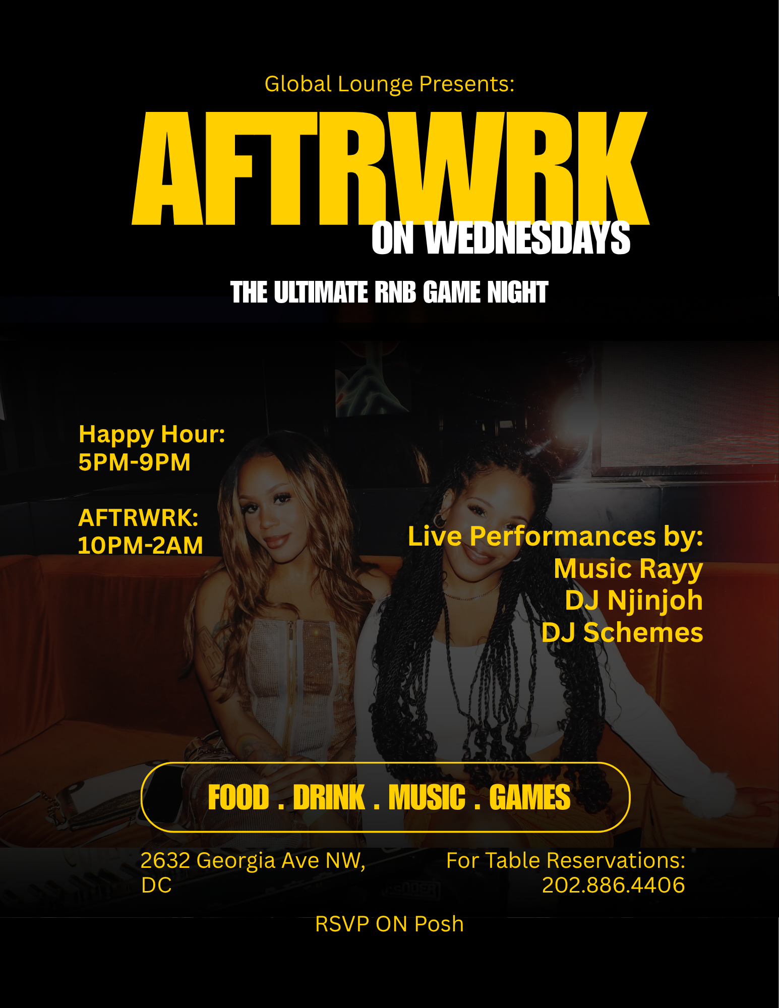 AFTRWRK ON WEDNESDAYS: LIVE RNB AND GAME NIGHT