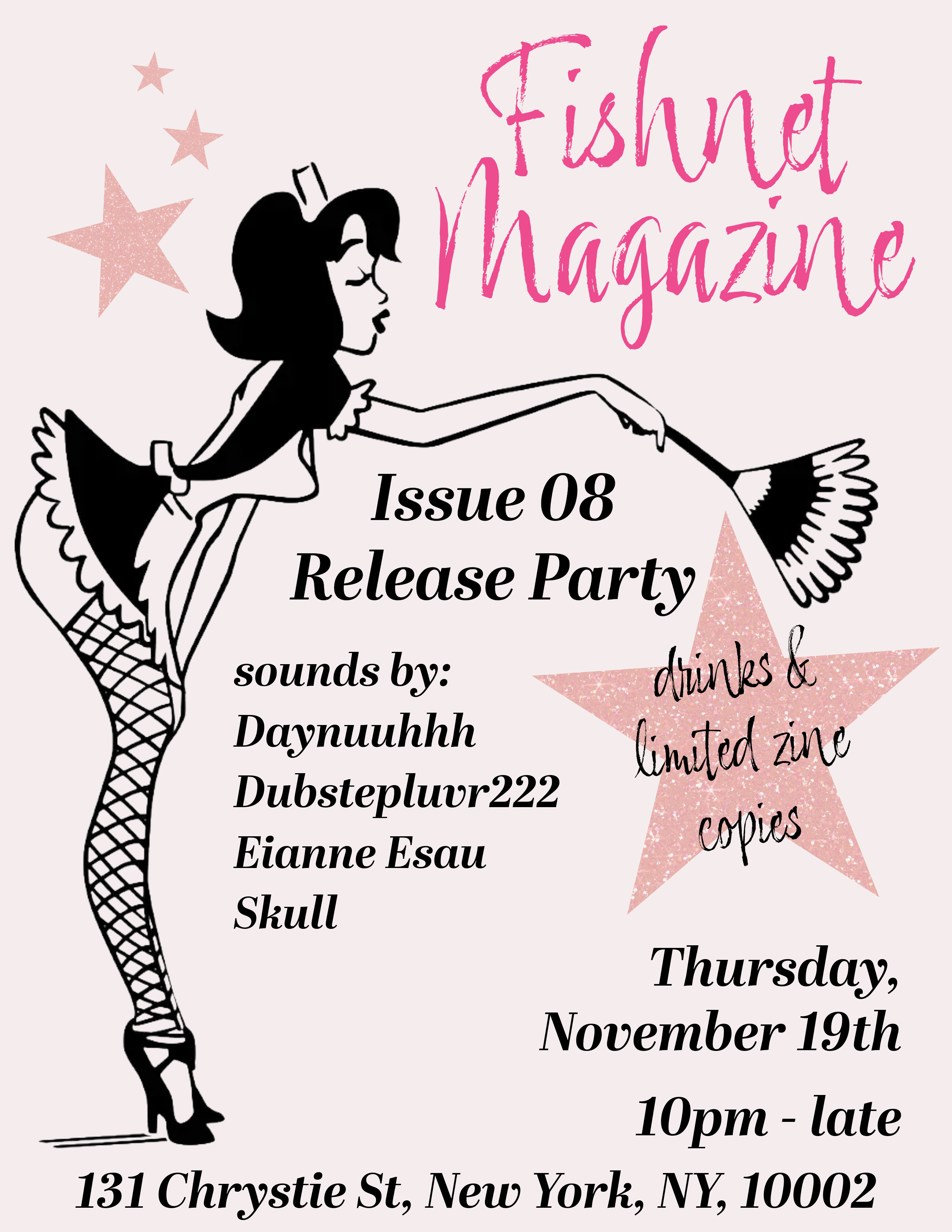 fishnet magazine release party