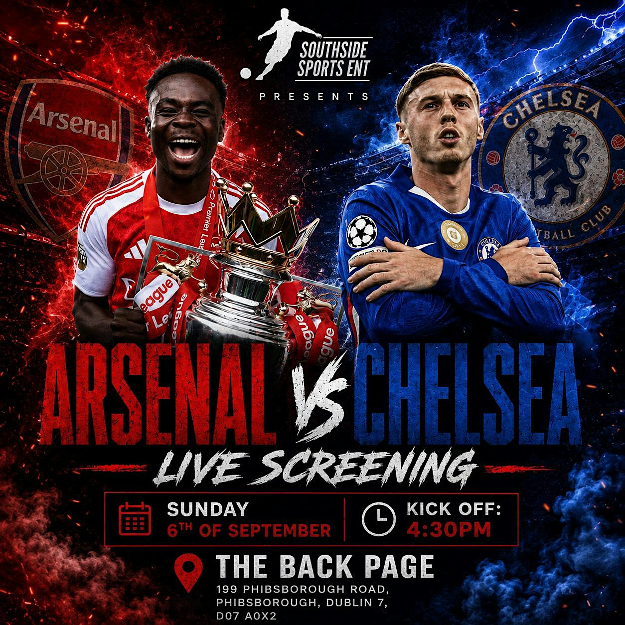 Arsenal vs Chelsea Watch party