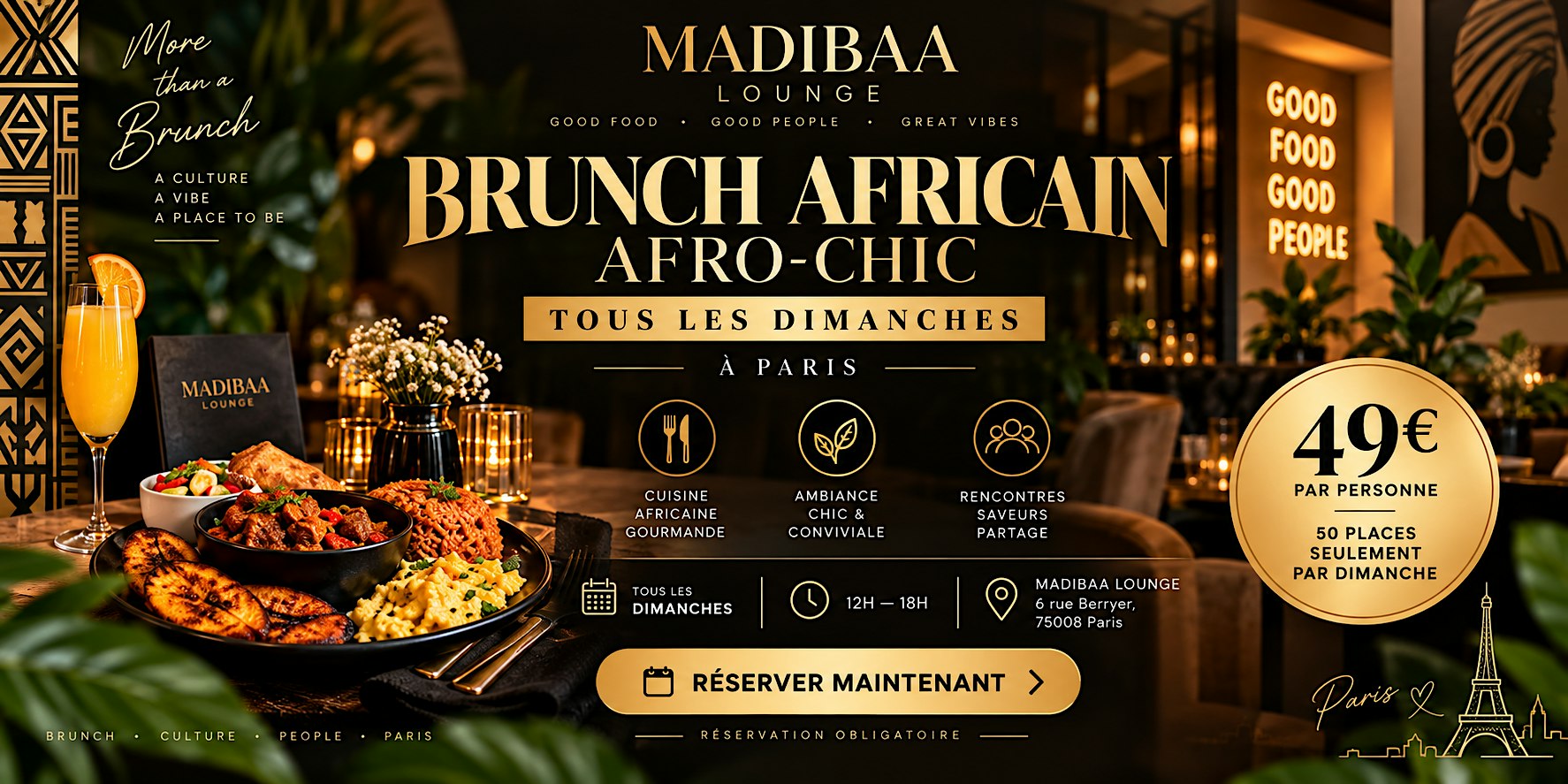 Brunch Africain Afro-Chic — Madibaa Lounge