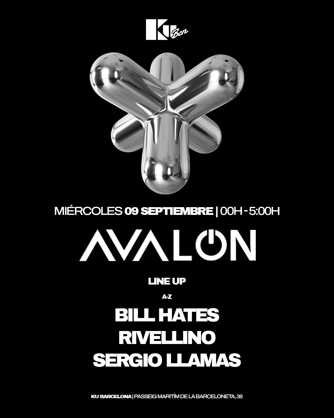 Free Tickets AVALON: Bill Hates, Rivellino, Sergio LLamas