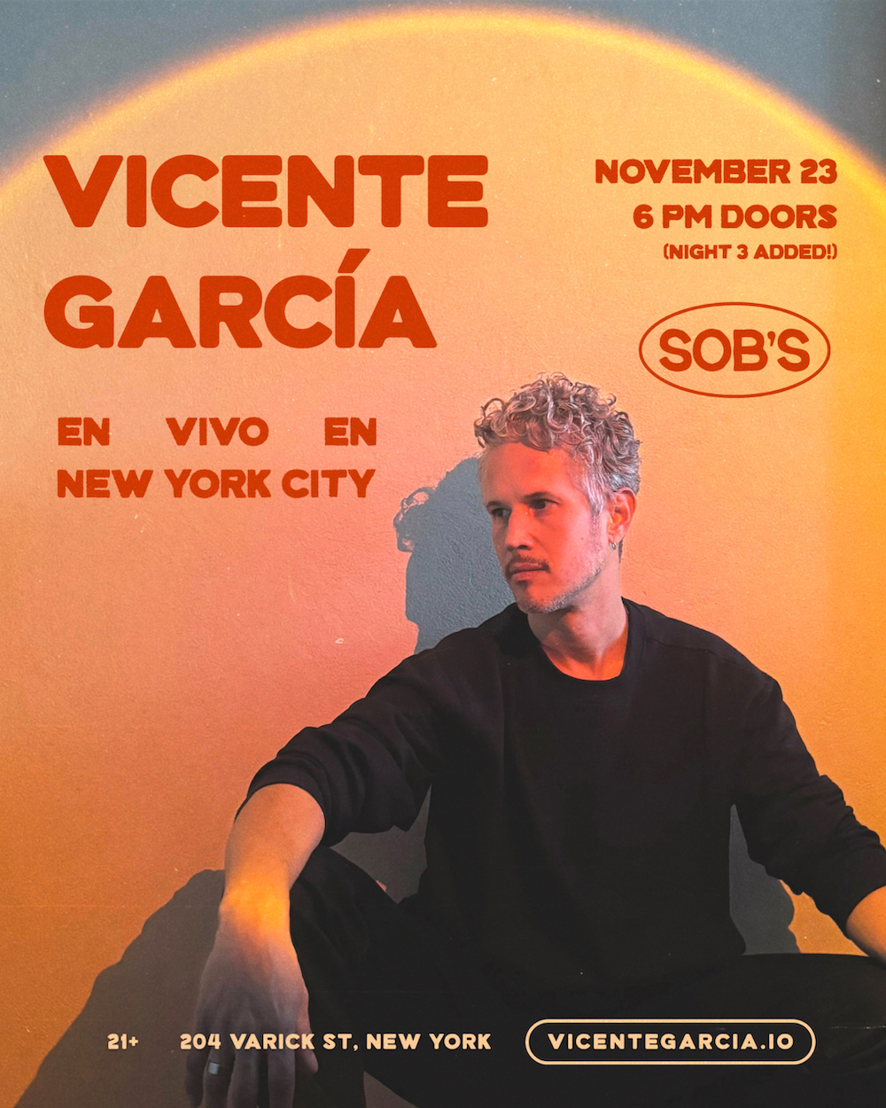 SOB's presents: Vicente García Night 3
