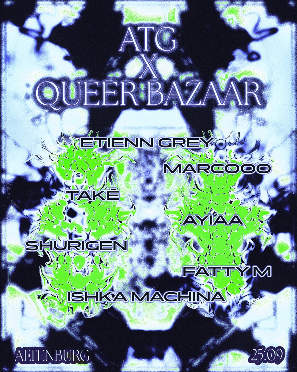 ATG x QUEER BAZAAR: ishka machina, Takē, Etienn Grey, Fatty M, Shurigen, Marc000, Ayiaa