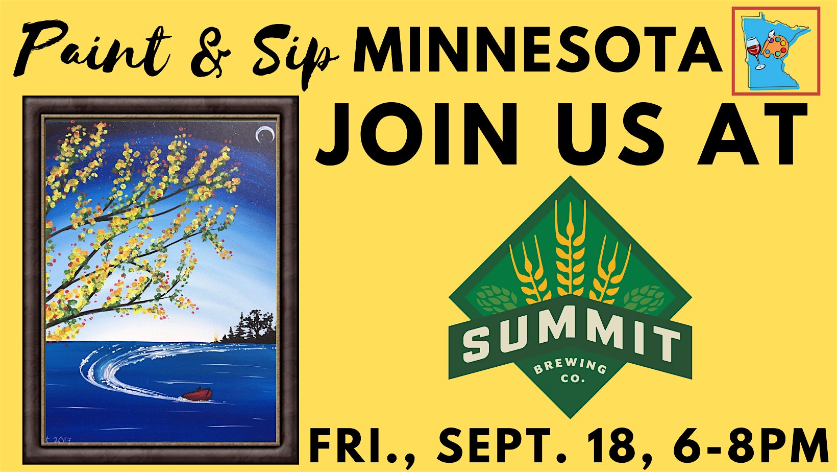 September 18 Paint & Sip at Summit Brewing
