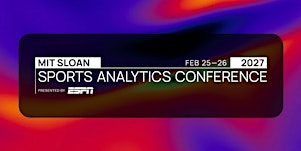 MIT Sloan Sports Analytics Conference 2027