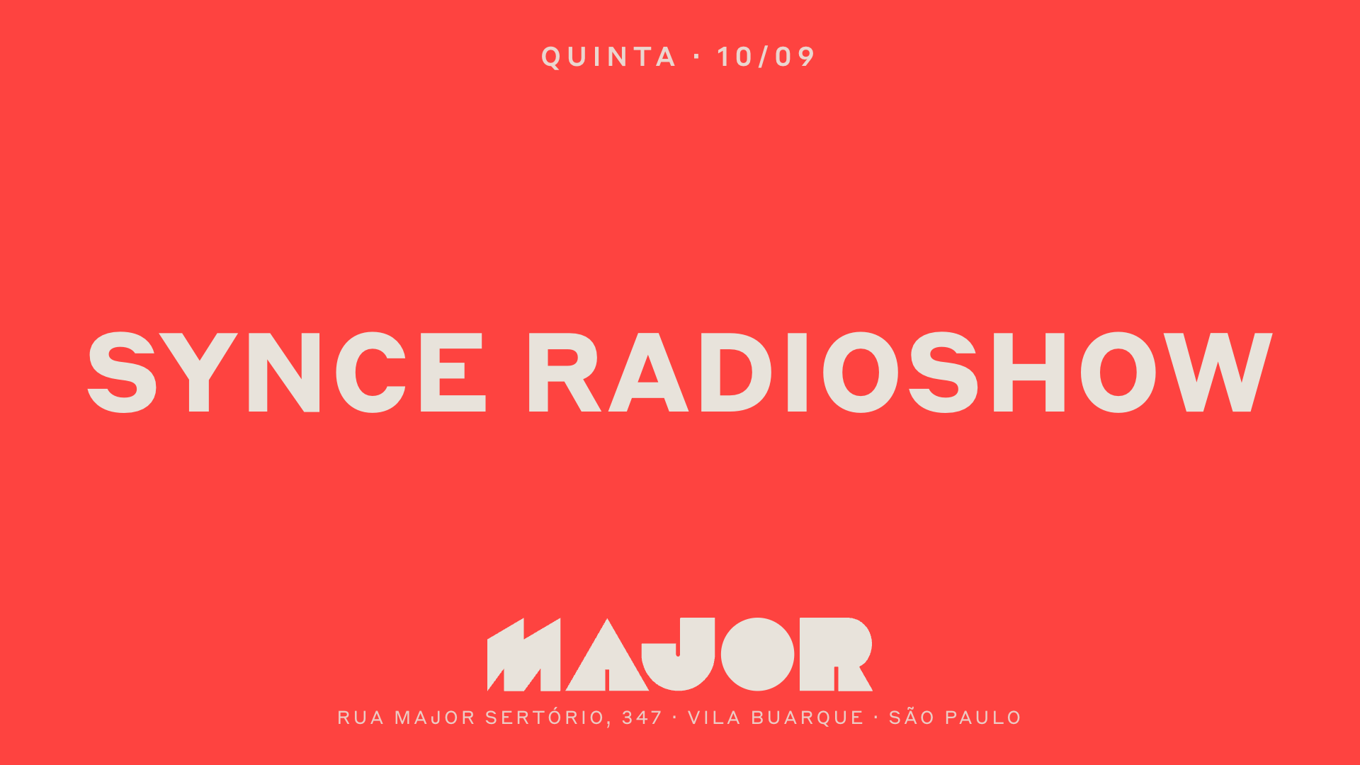 Major recebe Synce Radioshow