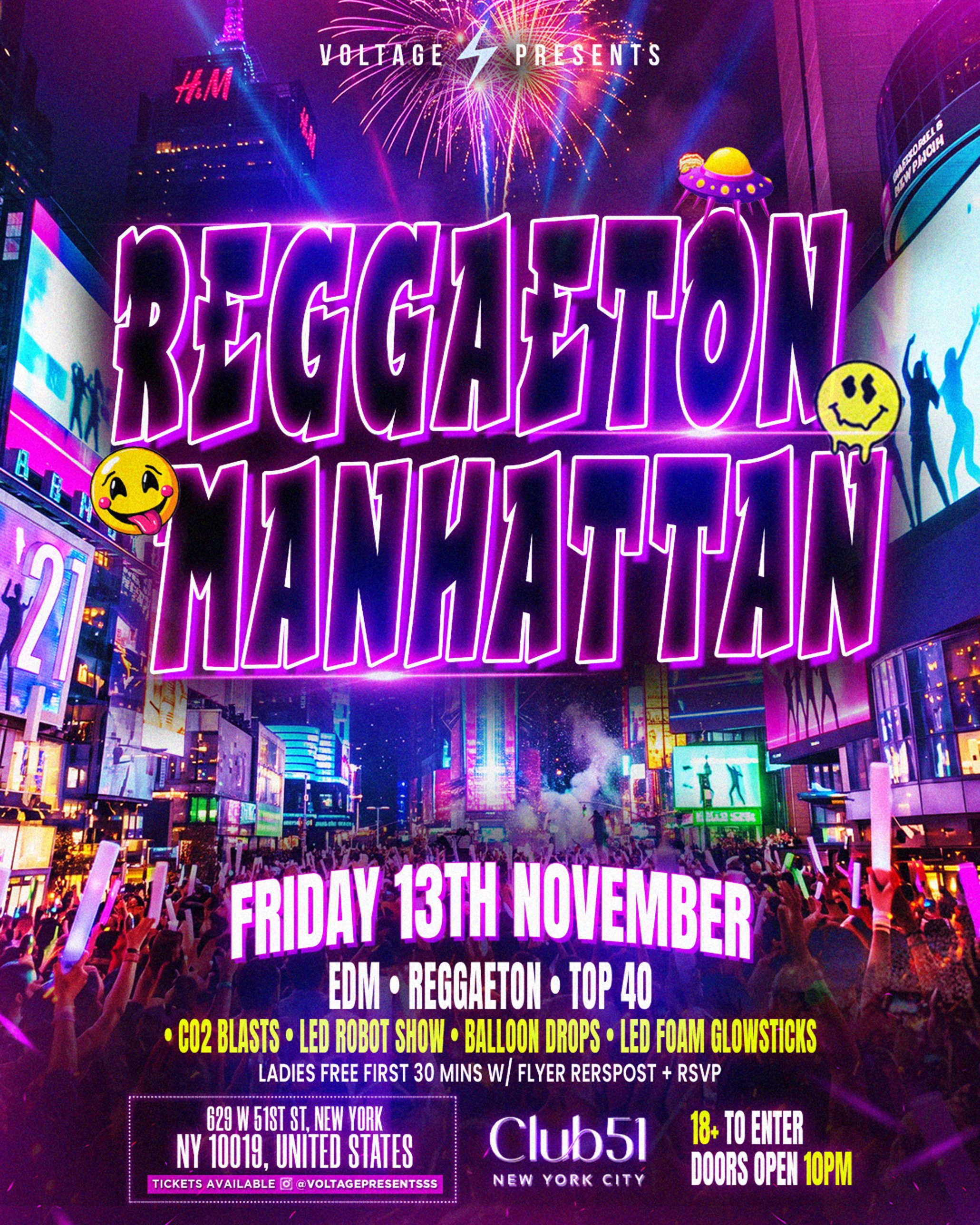 REGGAETON MANHATTAN (18+)
