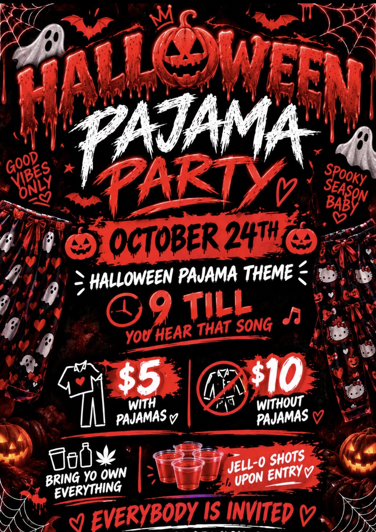 Halloween Pajama Party