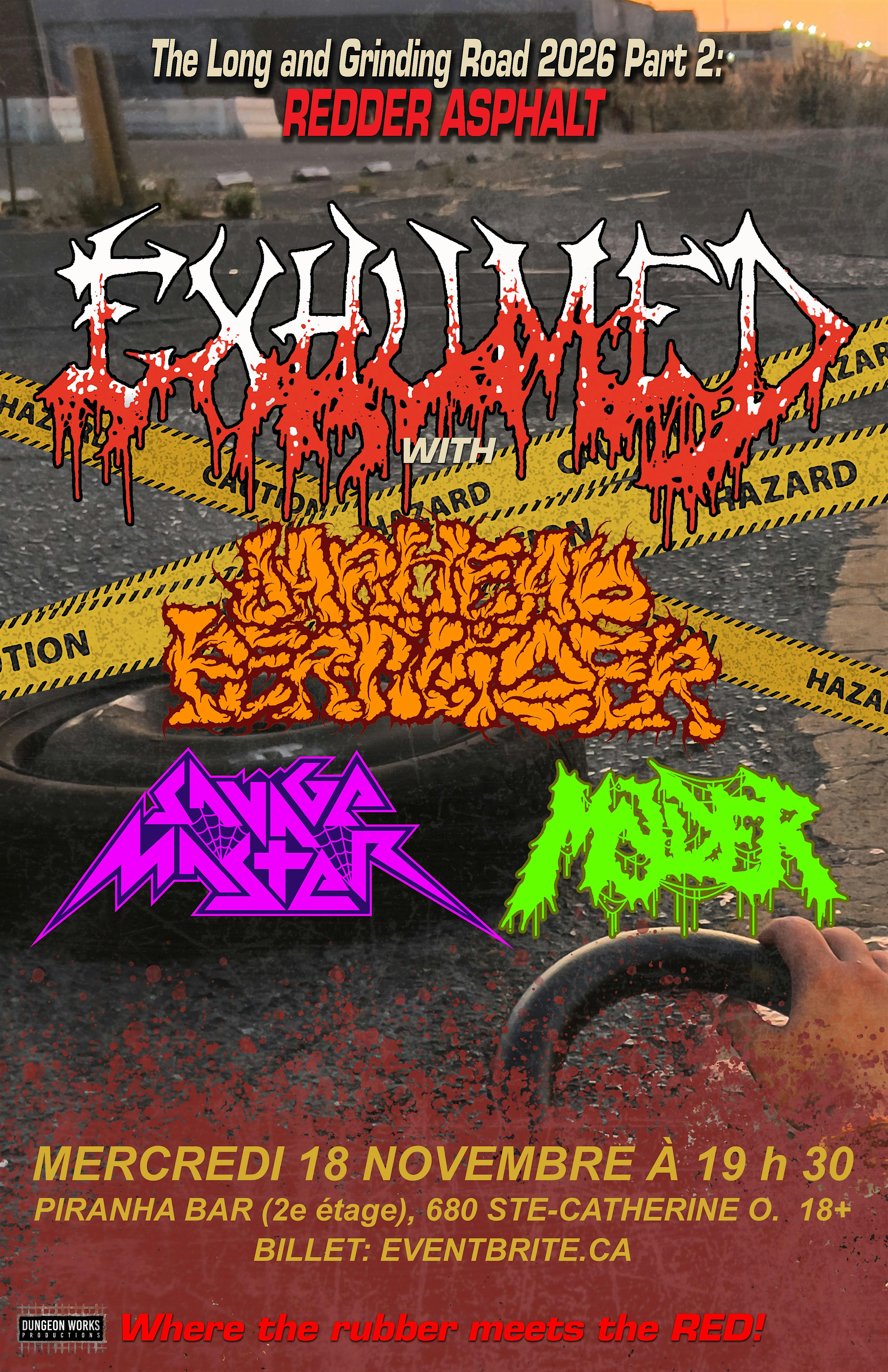 Exhumed, Jarhead Fertilizer, Savage Master, Molder