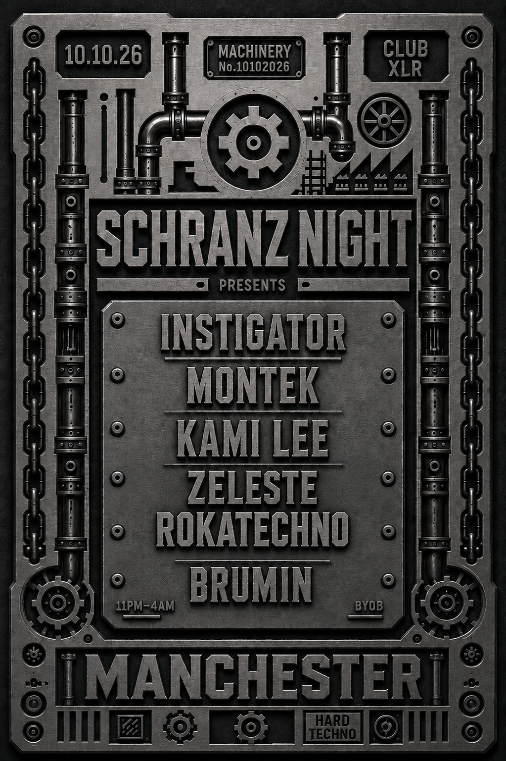 SCHRANZ NIGHT MANCHESTER Bring Your Own Booze