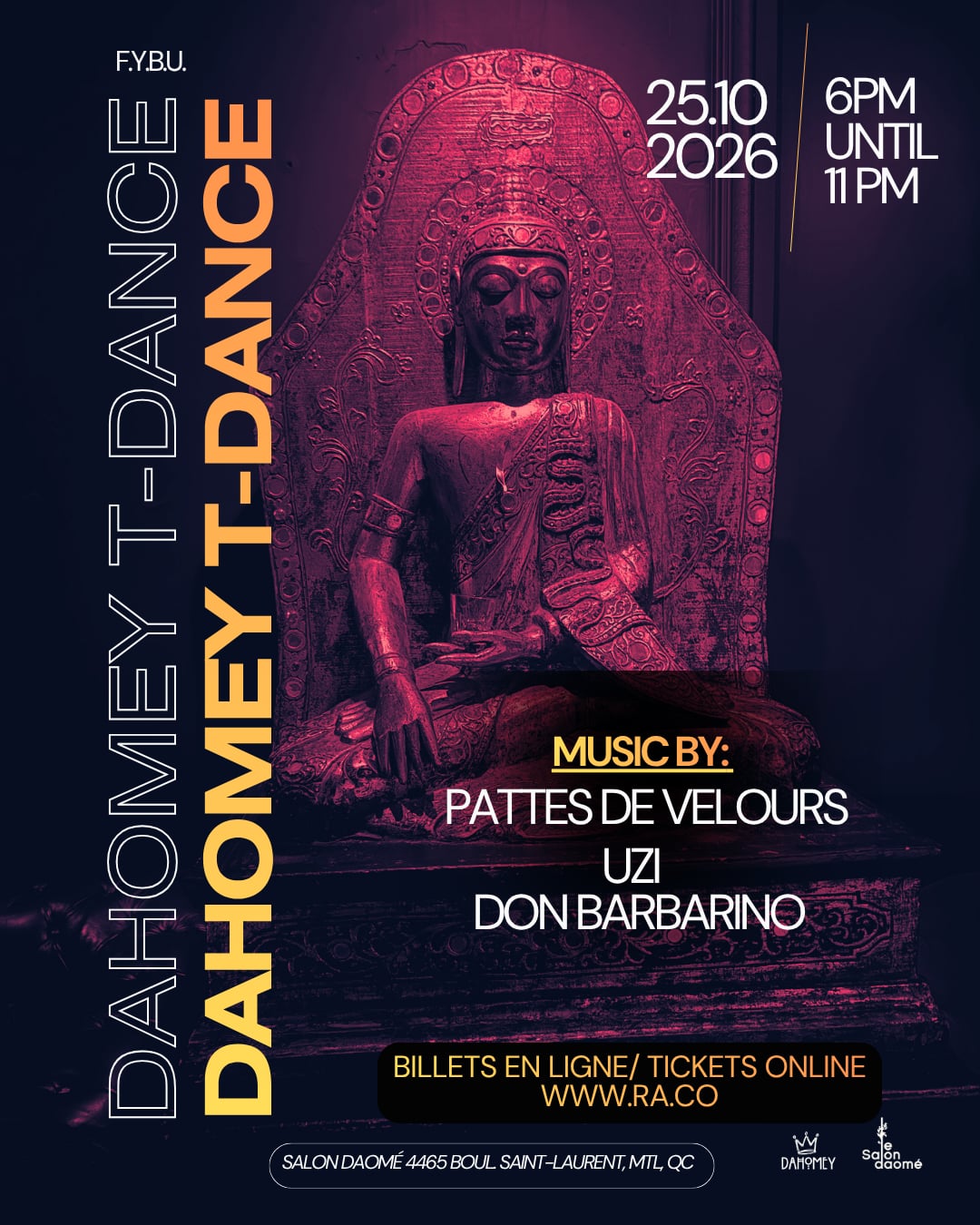 Dahomey T-Dance - Don Barbarino, Uzi, Pattes de Velour